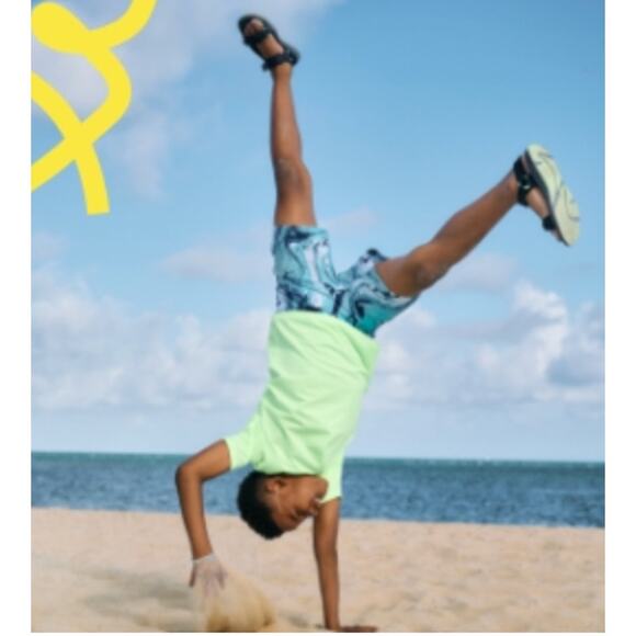 The Children's Place Boys Double Strap Blue Sandals Youth 1 - Picture 6 of 6